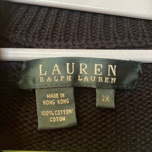 New Lauren Ralph Lauren Sweater Party Holiday Black Size 2X Read Description - Picture 6 of 16